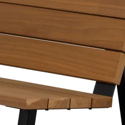 Wohnen Sitzbank<Moderne Gartenbank aus Abachi Holz - Liz