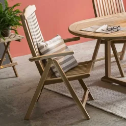 Wohnen Sitzgruppe<Moderne Gartensitzgruppe aus Teak Massivholz - Klahuma (fünfteilig)