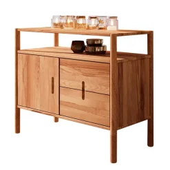 Wohnen Tv & Hifi-Möbel|Lowboards<Moderne Holzkommode mit Fach & Tür - Indrya
