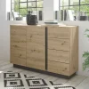 Wohnen Sideboards<Moderne Kombi-Kommode 138 cm breit - Lairian
