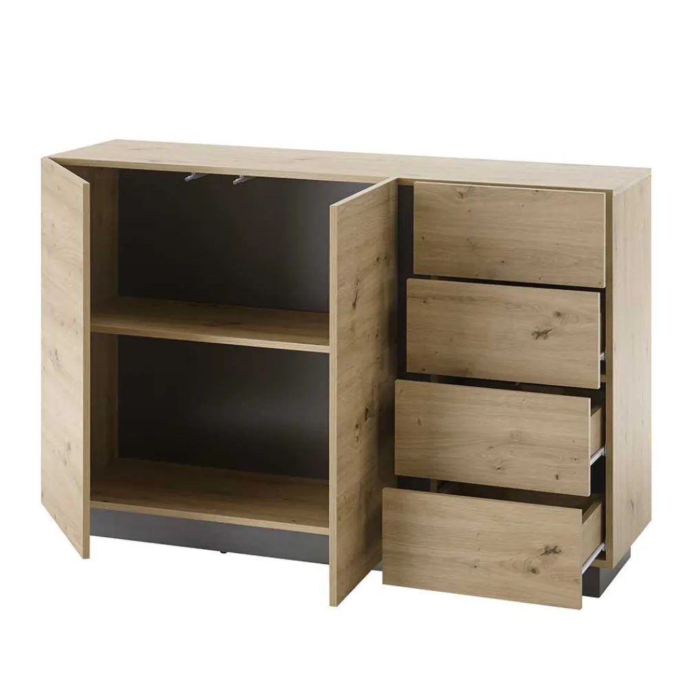 Wohnen Sideboards<Moderne Kombi-Kommode 138 cm breit - Lairian