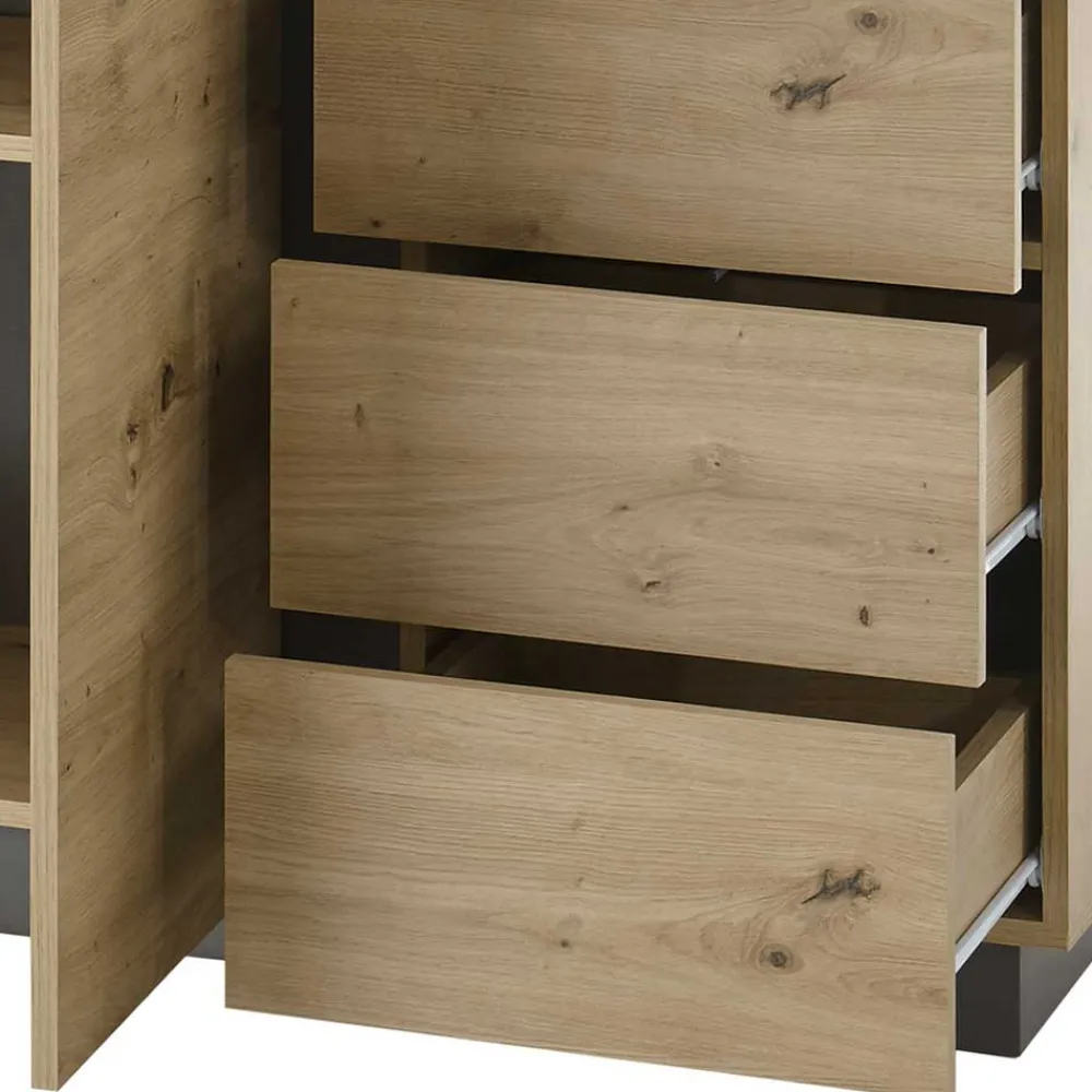 Wohnen Sideboards<Moderne Kombi-Kommode 138 cm breit - Lairian