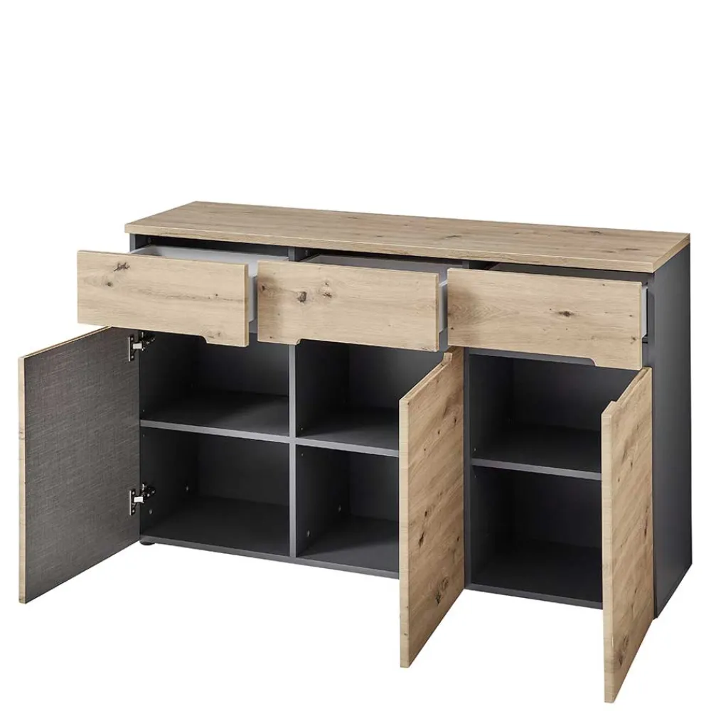 Wohnen Sideboards<Moderne Kombikommode in Wildeiche NB - Kuetra