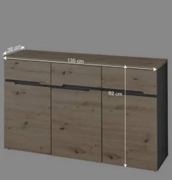 Wohnen Sideboards<Moderne Kombikommode in Wildeiche NB - Kuetra