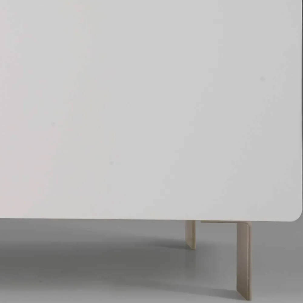 Wohnen Sideboards<Moderne Kommode mit zwei Türen in Weiß - Araulon