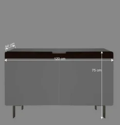 Wohnen Sideboards<Moderne Kommode mit zwei Türen in Weiß - Araulon