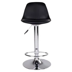 Wohnen Hocker<Moderne Kunstleder Barstühle in Schwarz - Ekino (2er Set)