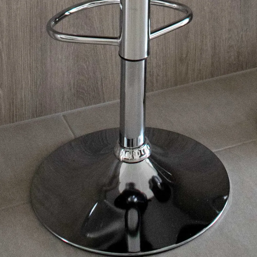 Wohnen Hocker<Moderne Kunstleder Barstühle in Schwarz - Ekino (2er Set)