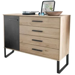 Wohnen Sideboards<Moderne Loft Kombikommode mit Bügelgestell - Licruva