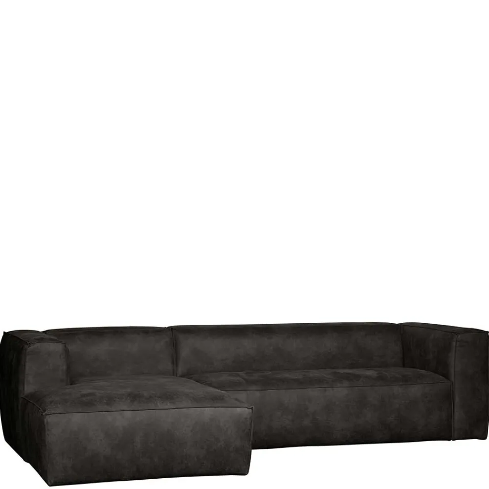 Wohnen Sofas<Moderne Sofaecke in Schwarz Recyclingleder - Vlotho