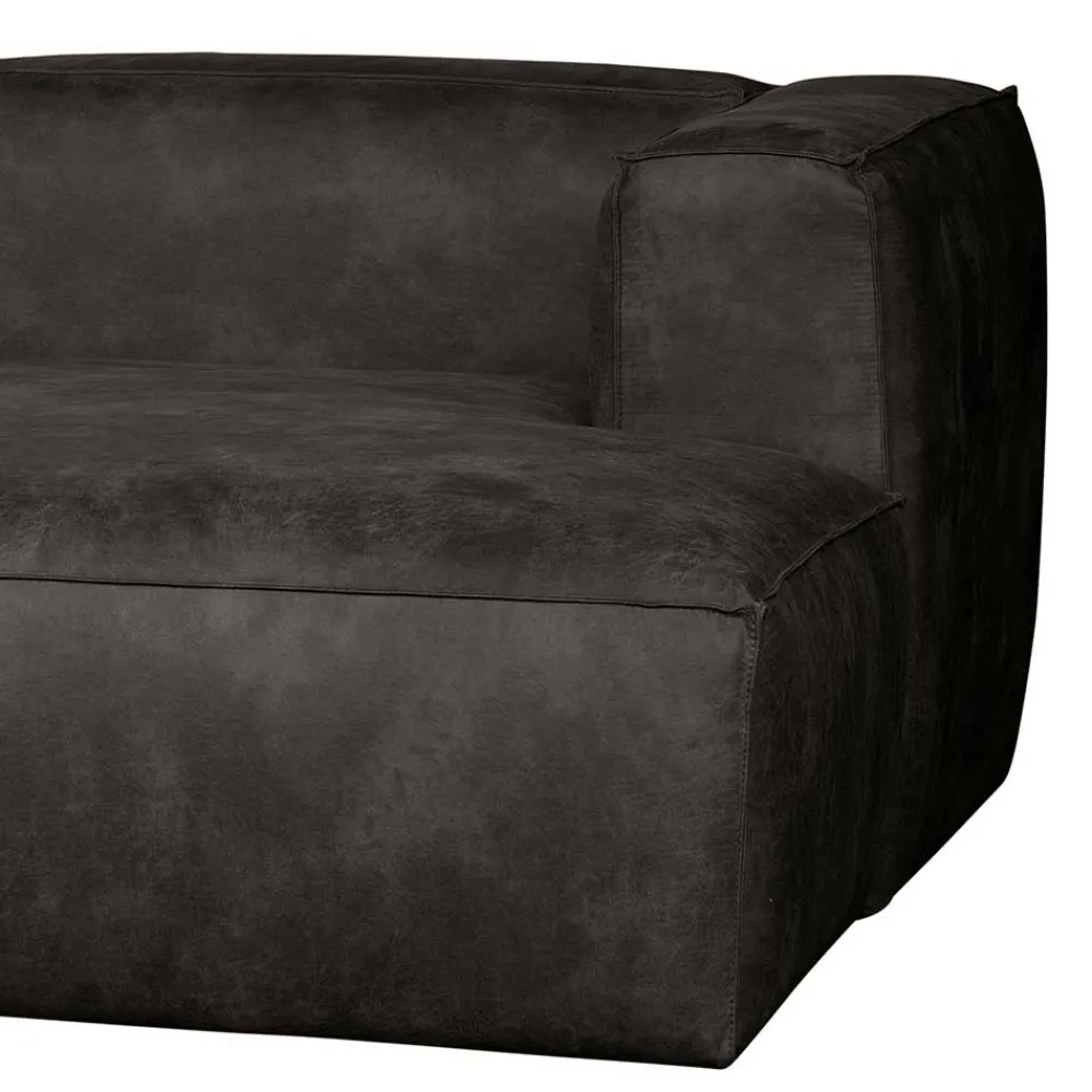 Wohnen Sofas<Moderne Sofaecke in Schwarz Recyclingleder - Vlotho