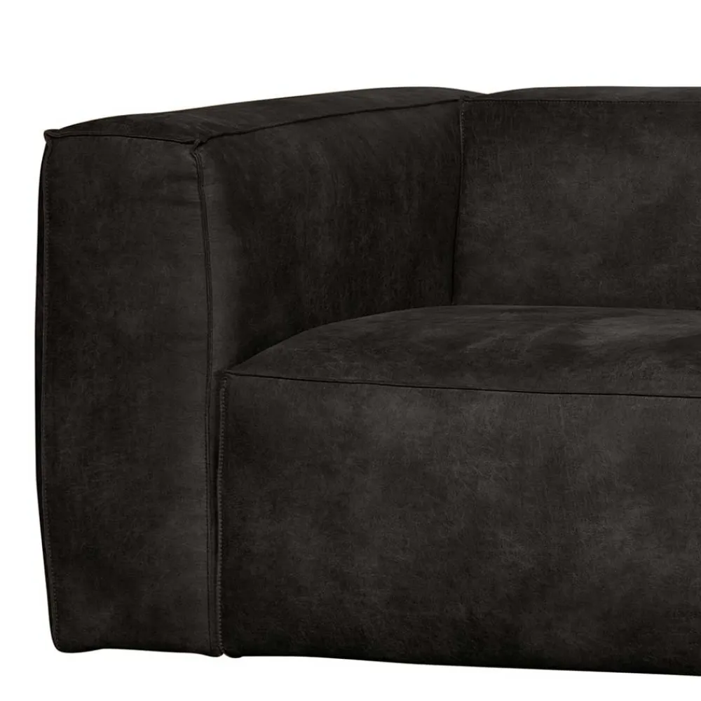 Wohnen Sofas<Moderne Sofaecke in Schwarz Recyclingleder - Vlotho