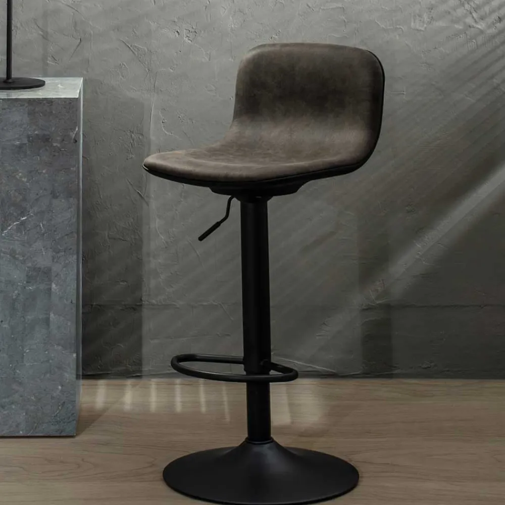 Wohnen Hocker<Moderne Stühle für Bar in Grau - Yumagno (2er Set)