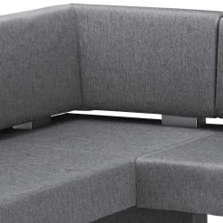 Wohnen Sitzbank<Moderne Stoff Eckbank in Grau - Classimo