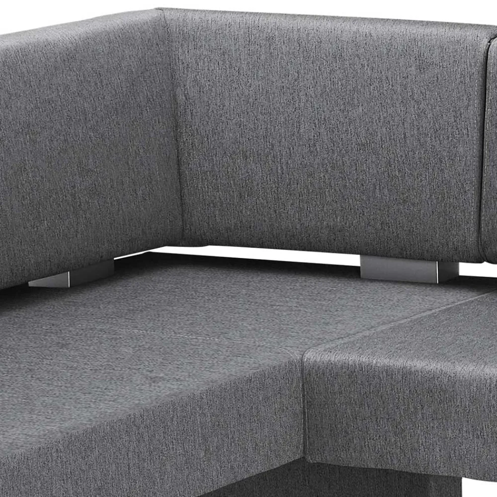 Wohnen Sitzbank<Moderne Stoff Eckbank in Grau - Classimo