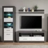 Wohnen Wohnwände<Moderne TV Anbauwand 215cm breit - Istensa I (dreiteilig)