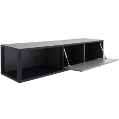 Wohnen Wohnwände<Moderne TV Anbauwand in Grau - Ridona (zweiteilig)