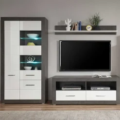 Wohnen Wohnwände<Moderne TV Möbel Kombi - Istensa (dreiteilig)