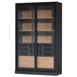 Wohnen Vitrinen<Moderne Vitrine mit Glas Schiebetüren - Susanne