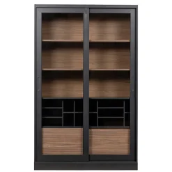 Wohnen Vitrinen<Moderne Vitrine mit Glas Schiebetüren - Susanne