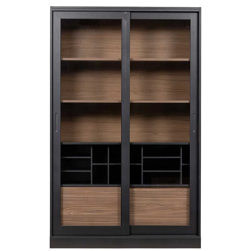Wohnen Vitrinen<Moderne Vitrine mit Glas Schiebetüren - Susanne
