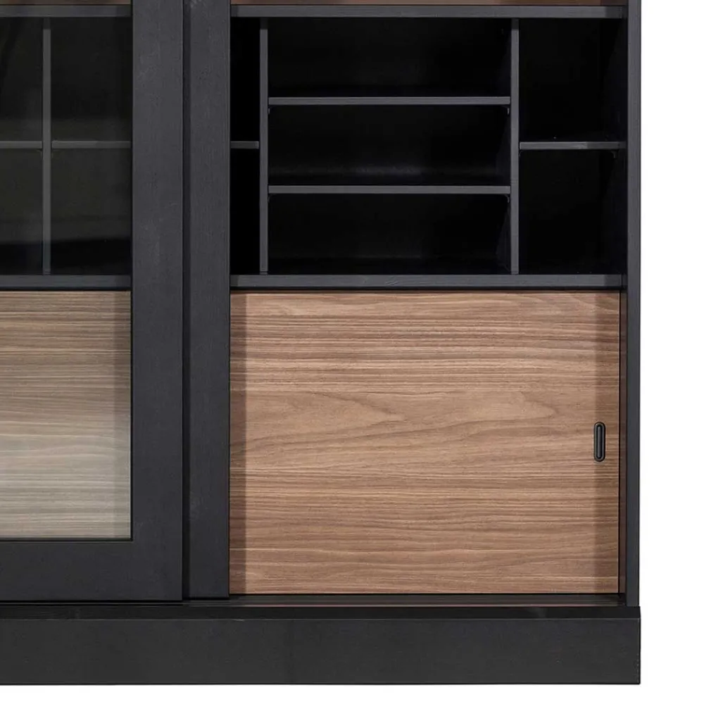 Wohnen Vitrinen<Moderne Vitrine mit Glas Schiebetüren - Susanne