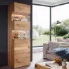 Wohnen Vitrinen|Schränke<Moderne Wildeiche Vitrine 63x207x43 cm - Acmida