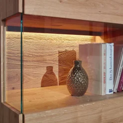 Wohnen Vitrinen|Schränke<Moderne Wildeiche Vitrine 63x207x43 cm - Acmida
