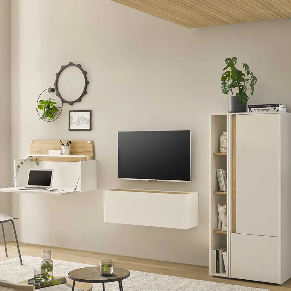 Wohnen Wohnwände<Moderne Wohnwand als Set - Nonessia (vierteilig)