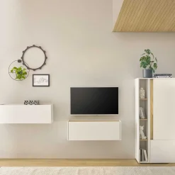 Wohnen Wohnwände<Moderne Wohnwand als Set - Nonessia (vierteilig)