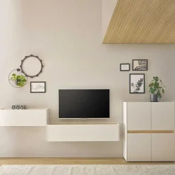 Wohnen Wohnwände<Moderne Wohnzimmereinrichtung Schrank Set - Nonessia (dreiteilig)