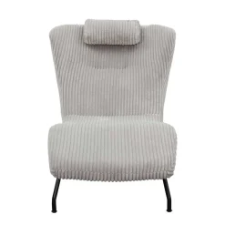 Wohnen Sofas<Moderne Wohnzimmerliege mit Cord in Hellgrau - Speedy