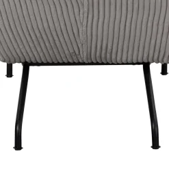 Wohnen Sofas<Moderne Wohnzimmerliege mit Cord in Hellgrau - Speedy