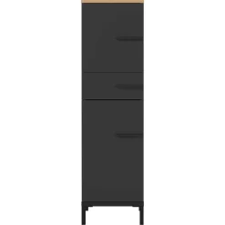 Wohnen Schränke<Moderner Badezimmerschrank 125 cm hoch - Lucrino
