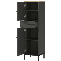 Wohnen Schränke<Moderner Badezimmerschrank 125 cm hoch - Lucrino