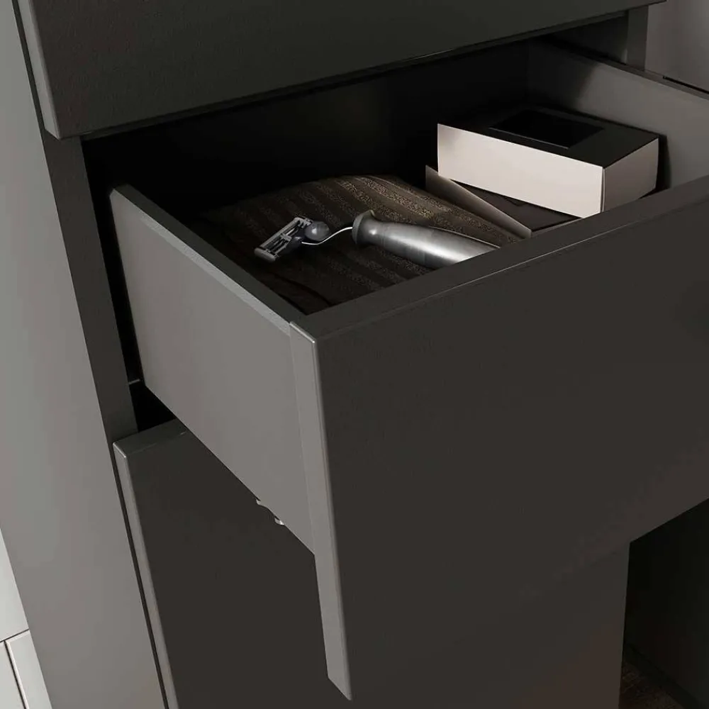 Wohnen Schränke<Moderner Badezimmerschrank 125 cm hoch - Lucrino
