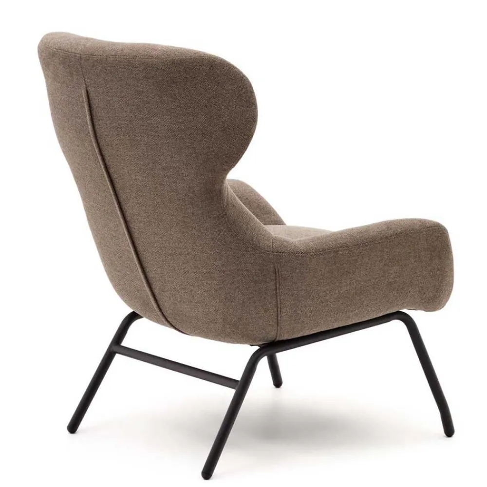 Wohnen Sessel<Moderner Chenille Sessel in Hellbraun - Mosso