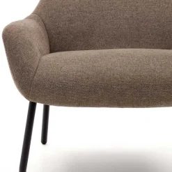 Wohnen Sessel<Moderner Chenille Sessel in Hellbraun - Mosso