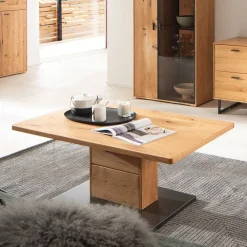 Wohnen Tische<Moderner Couchtisch in Wildeiche und Anthrazit - Drinidad
