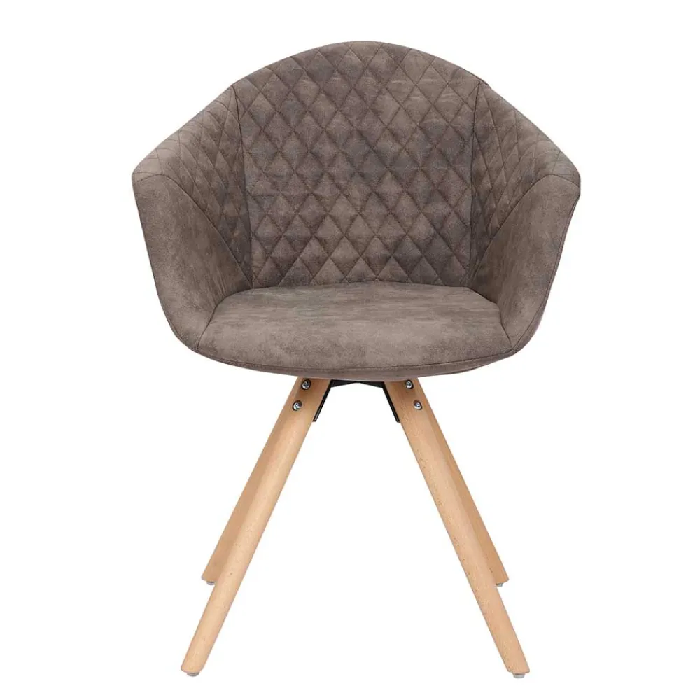 Wohnen Stühle<Moderner Esstisch Sessel in Taupe - Gozos (2er Set)