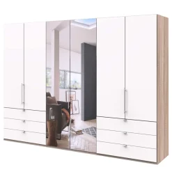 Wohnen Kleiderschränke|Schränke<Moderner Falttüren-Kleiderschrank mit Spiegel - Vaclyn
