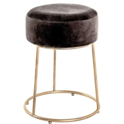 Wohnen Hocker<Moderner Hocker in Grau & Gold - Miaoli