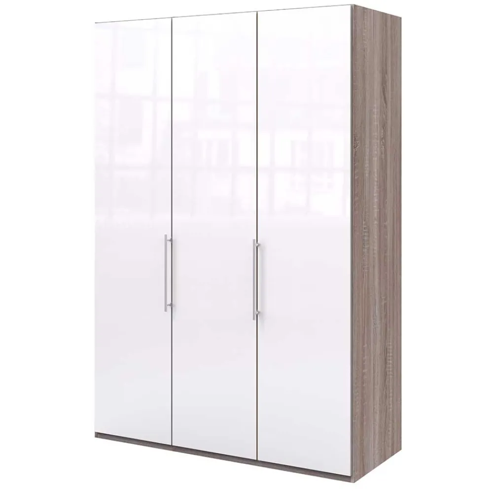 Wohnen Kleiderschränke|Schränke<Moderner Kleiderschrank in Weiß Glas - Empresian