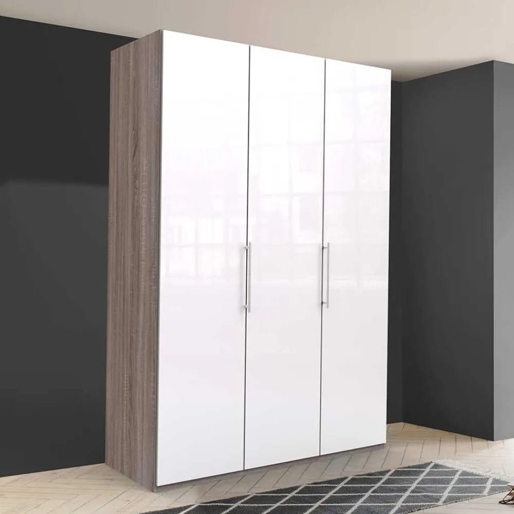 Wohnen Kleiderschränke|Schränke<Moderner Kleiderschrank in Weiß Glas - Empresian