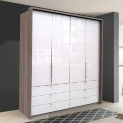 Wohnen Kleiderschränke|Schränke<Moderner Kombi Schlafzimmerschrank 58 cm tief - Empresian