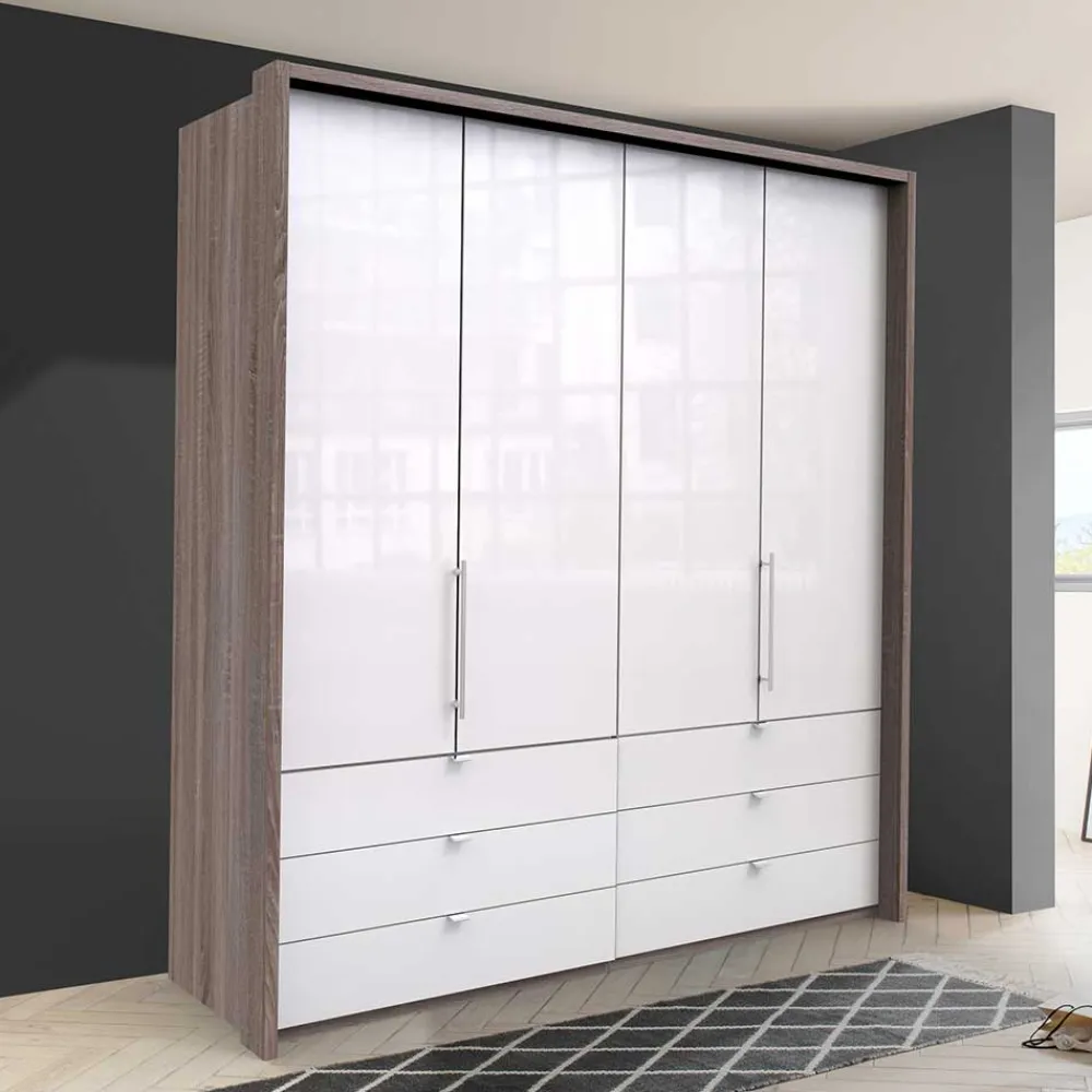 Wohnen Kleiderschränke|Schränke<Moderner Kombi Schlafzimmerschrank 58 cm tief - Empresian