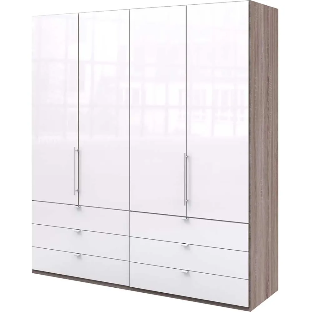 Wohnen Kleiderschränke|Schränke<Moderner Kombi Schlafzimmerschrank 58 cm tief - Empresian