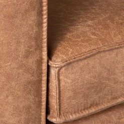 Wohnen Sessel<Moderner Ledersessel in Cognac Braun - Lavencia