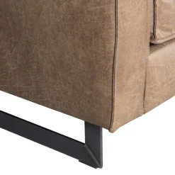 Wohnen Sessel<Moderner Microfaser Sessel in Taupe - Xanna