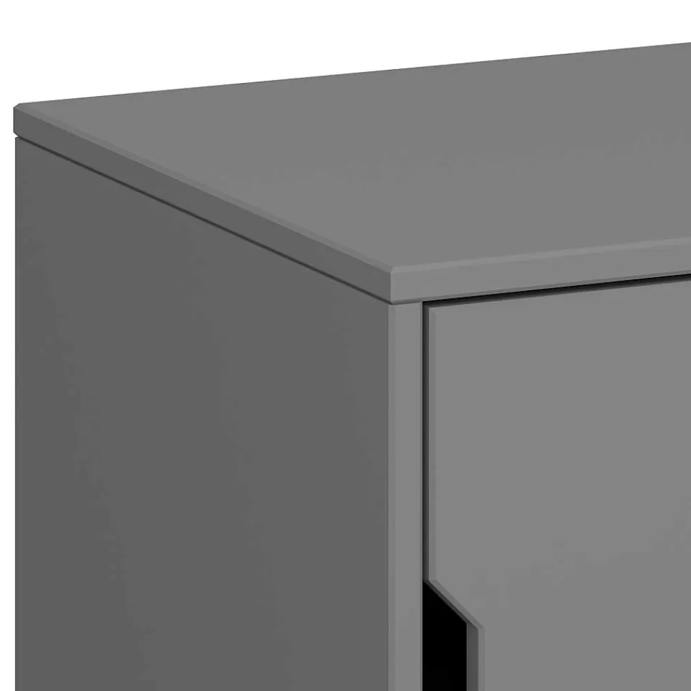 Wohnen Kommoden<Moderner Nachtschrank in Grau - Niento